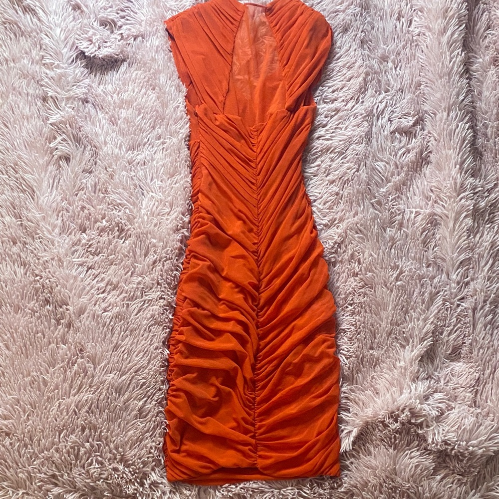 bebe Ruched Dress - Picture 2 of 4